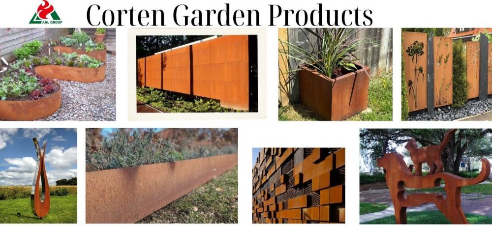 Corten steel edging