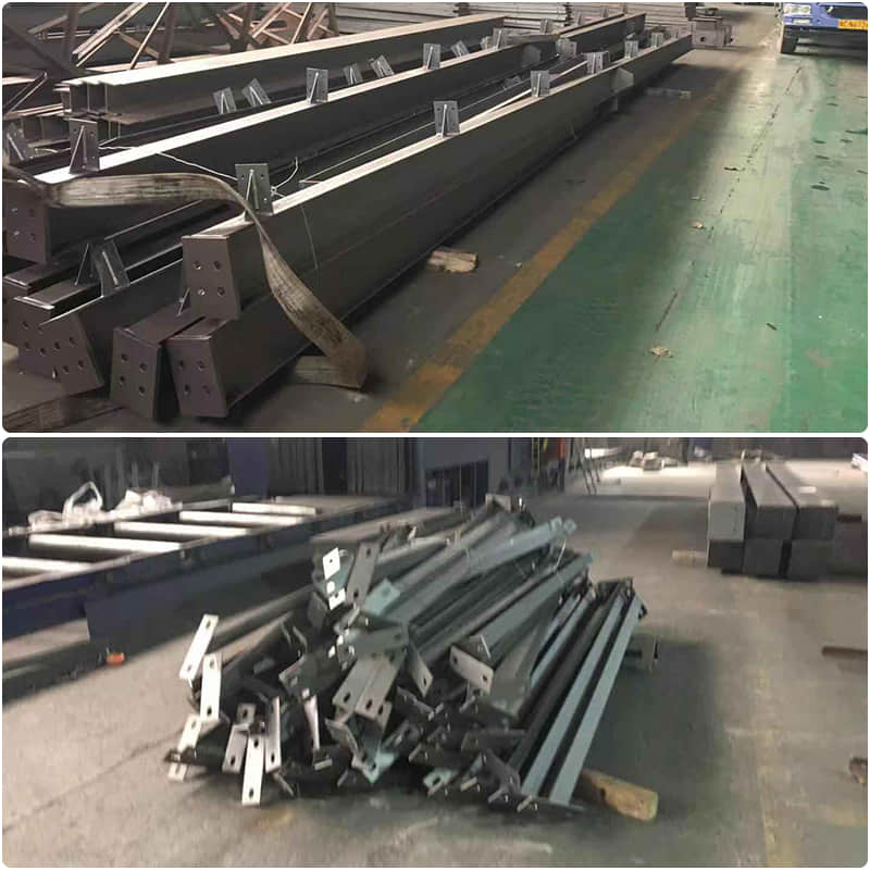 steel structure in processing