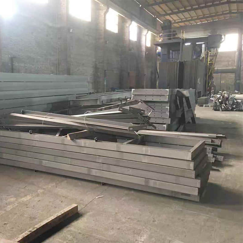 steel structure finished in stock