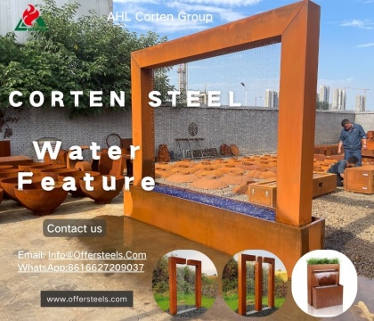 New Corten Water Feature Designs and Manufacturer