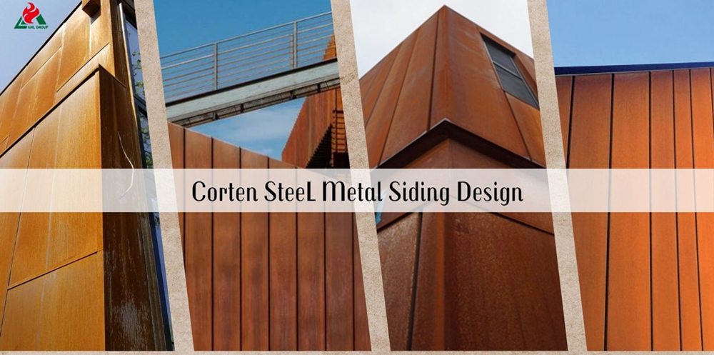 outdoor landscape corten metal siding