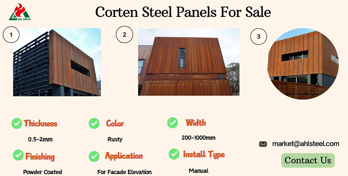 corten steel cladding for sale