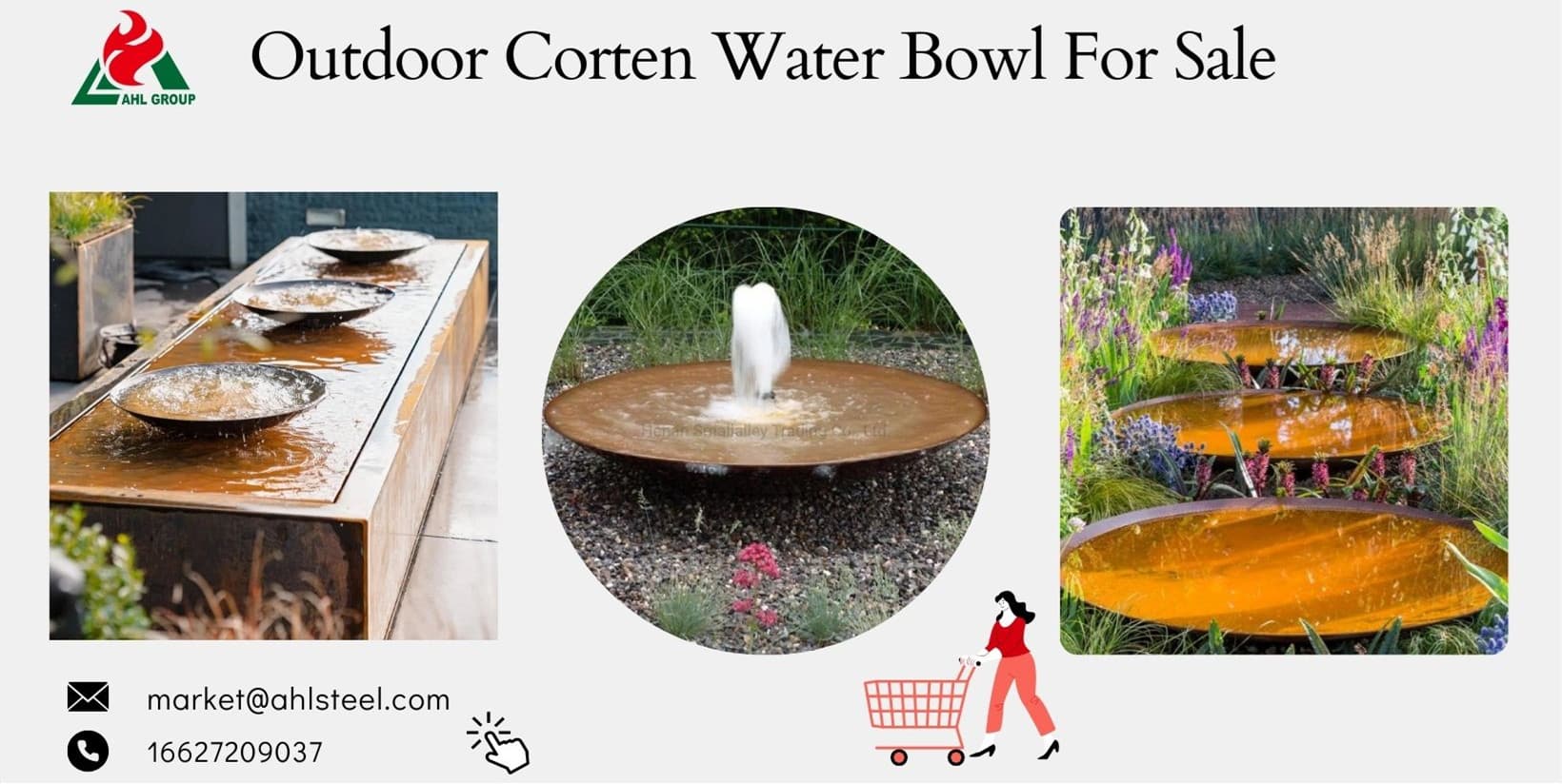 CORTEN steel water bowl wholesale&water bowl&corten water bowl&metal water bowl