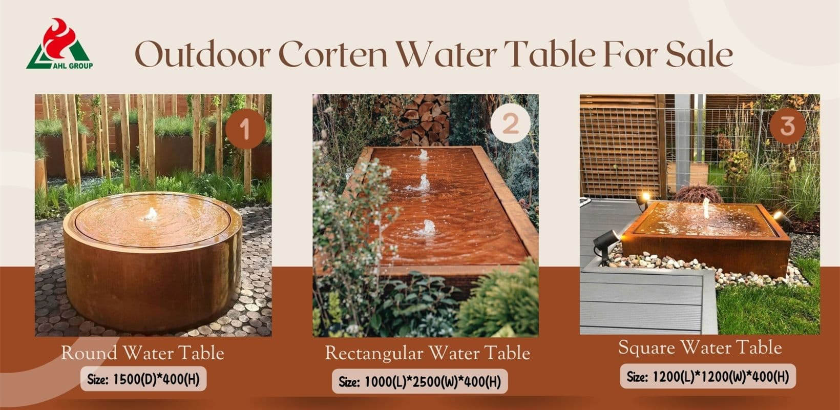 Corten Water Table