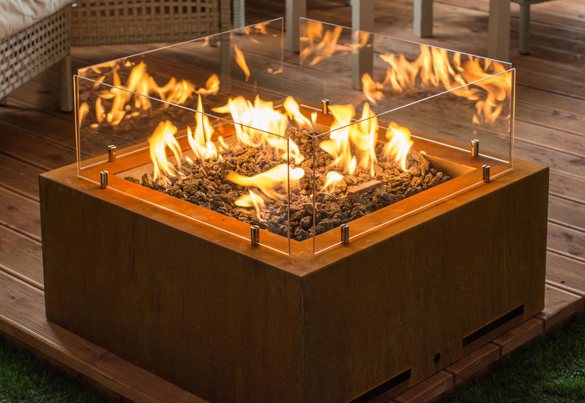 ethanol fire pit and natural gas fire pit