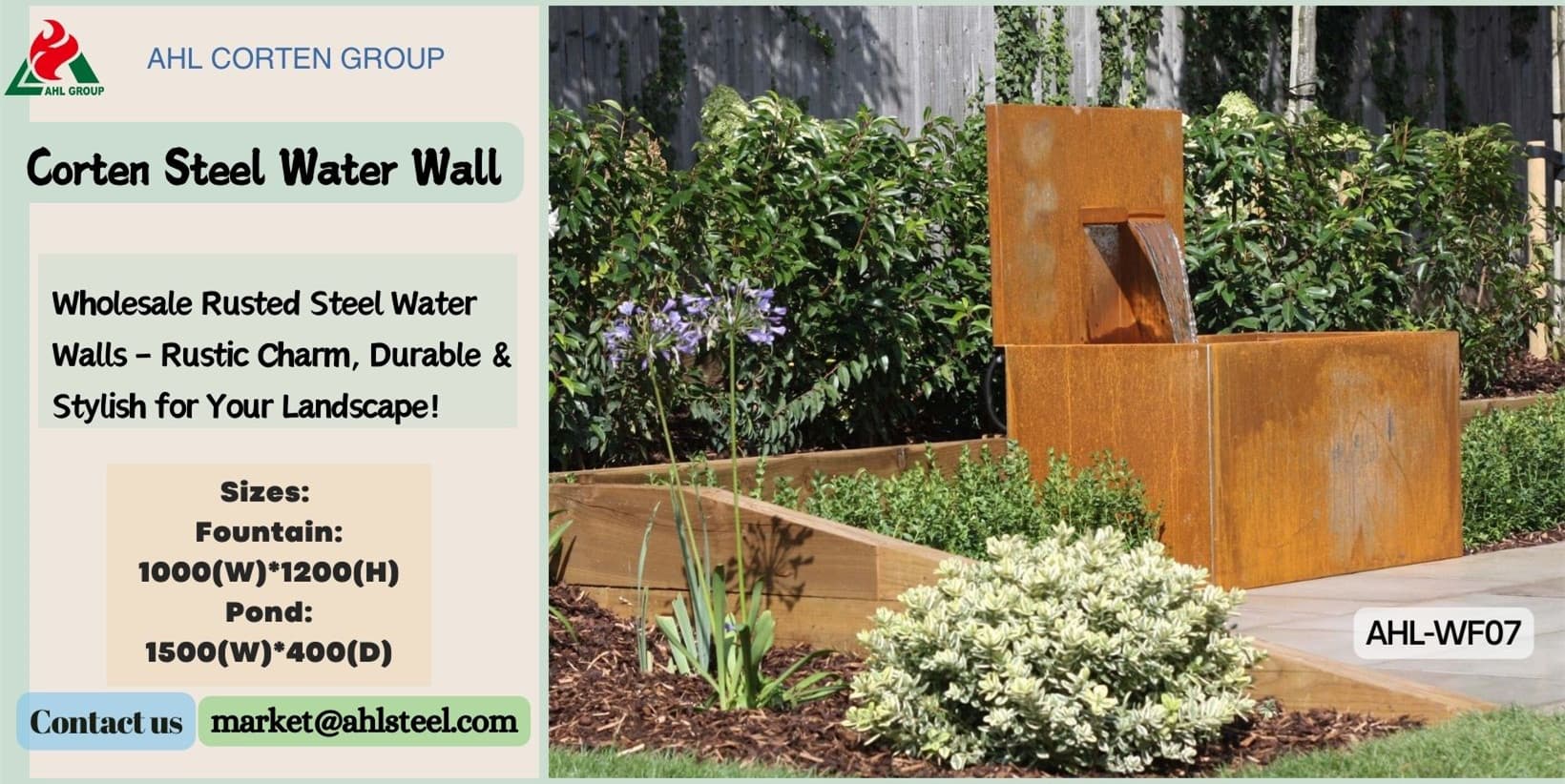 corten steel water wall for sale&water wall&corten water wall&garden water wall