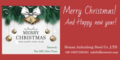 AHL STEEL wish you a merry cristmas
