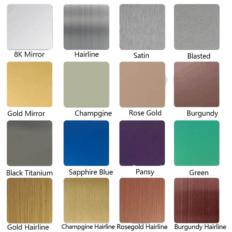 United Steel Color Chart