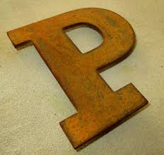 corten steel letter