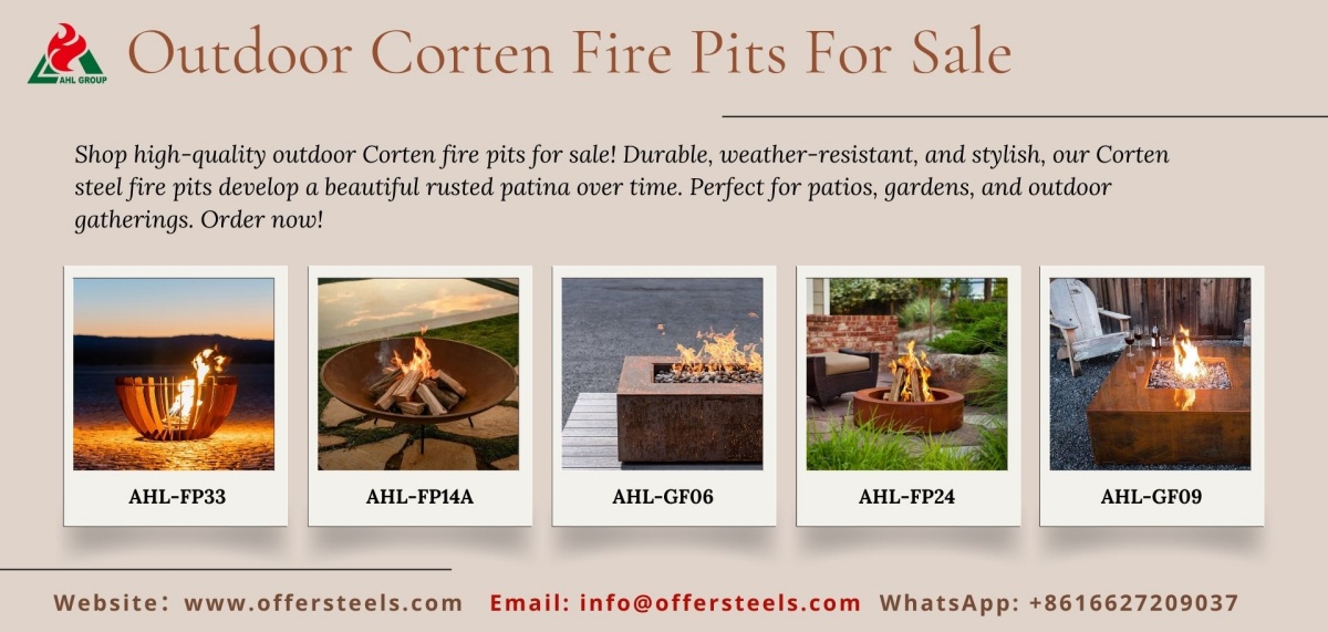 corten steel fire pit for sale