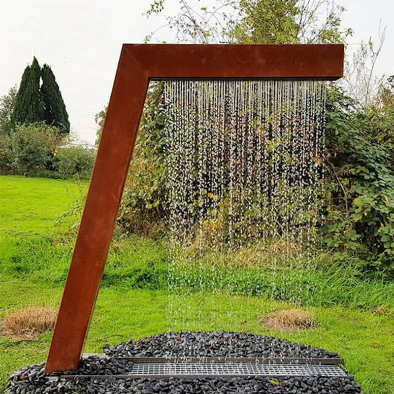outdoor water fountain water screen