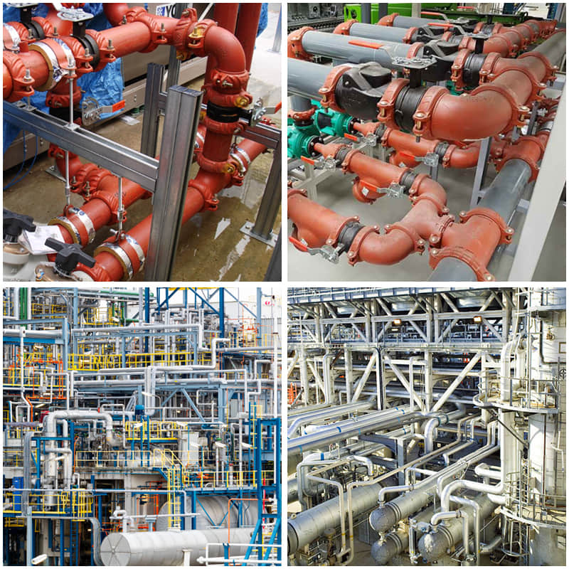 pipe fittings Application in industry