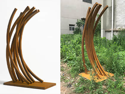 metal garden sculpture